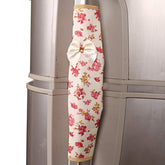 Kuber Industries Bow Design Cotton 2 Piece Fridge Handle Cover - Multicolour, (Model: CTKTC01116)
